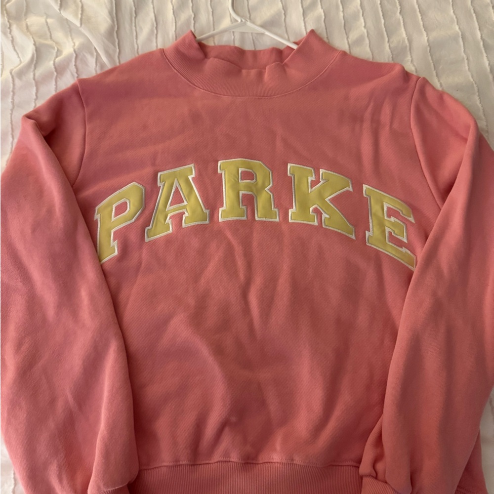 Parke Pink and Yellow crewneck